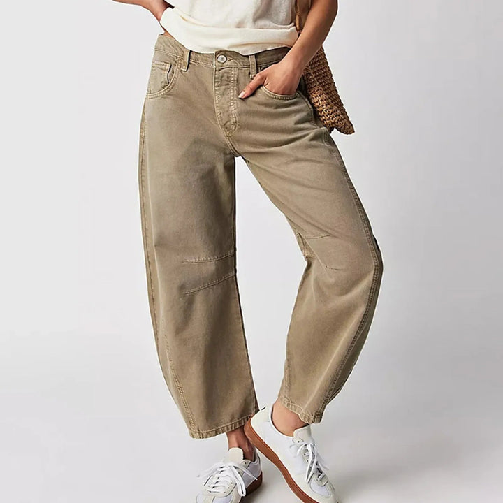 Women’s Relaxed Fit Barrel Jeans | High Waist Denim